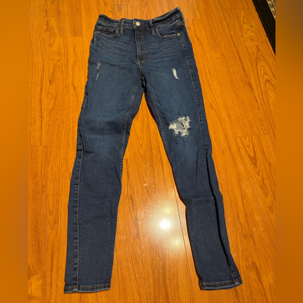 Old Navy High Rise Super Skinny Blue Rockstar Jeans